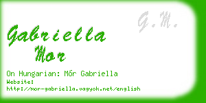 gabriella mor business card