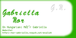 gabriella mor business card